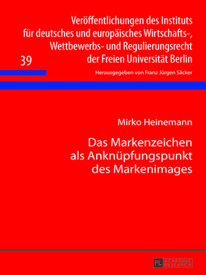 cover image of Das Markenzeichen als Anknüpfungspunkt des Markenimages